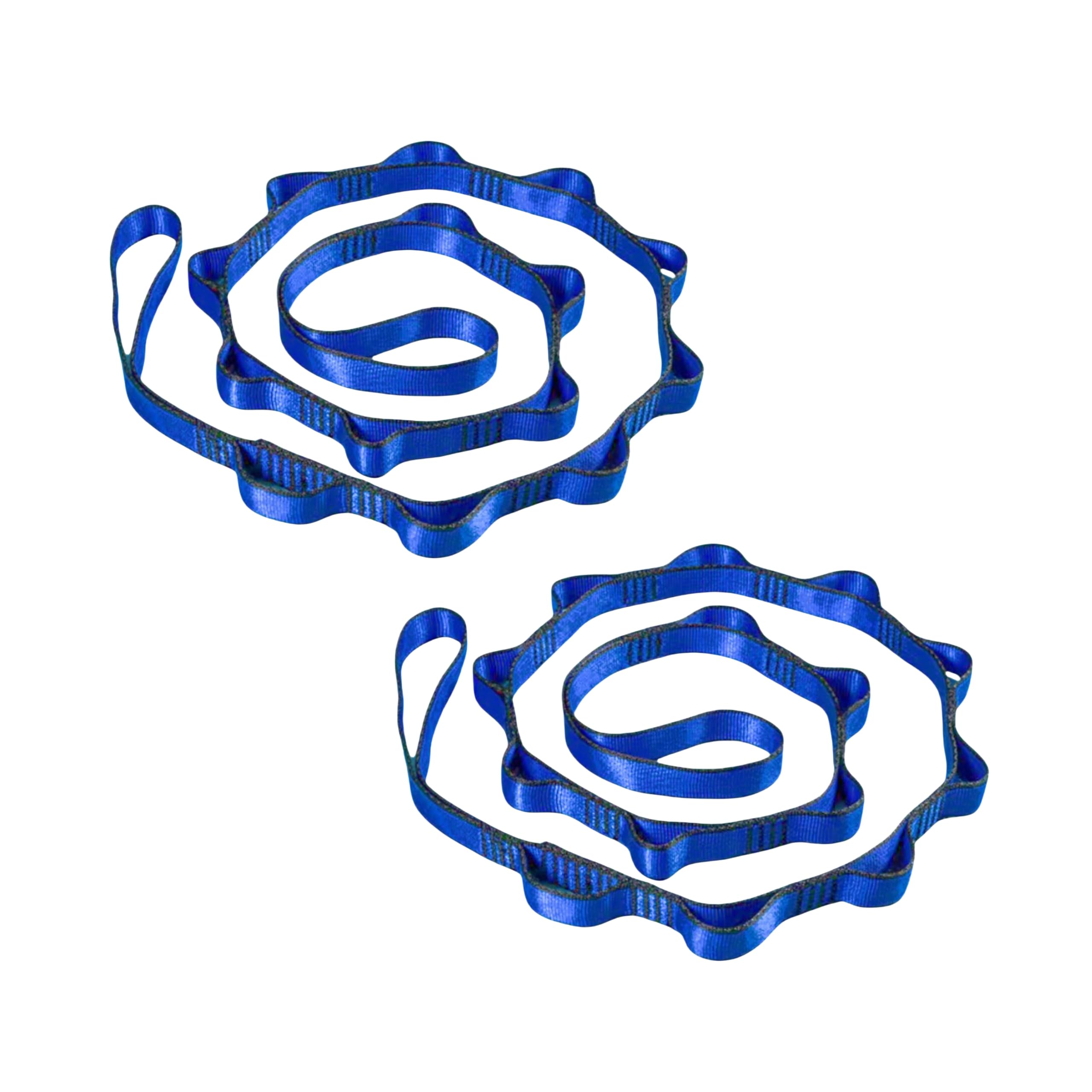 2pcs safety daisy chain, multi-ring adjustable nylon strap rope yoga pilates stretch band