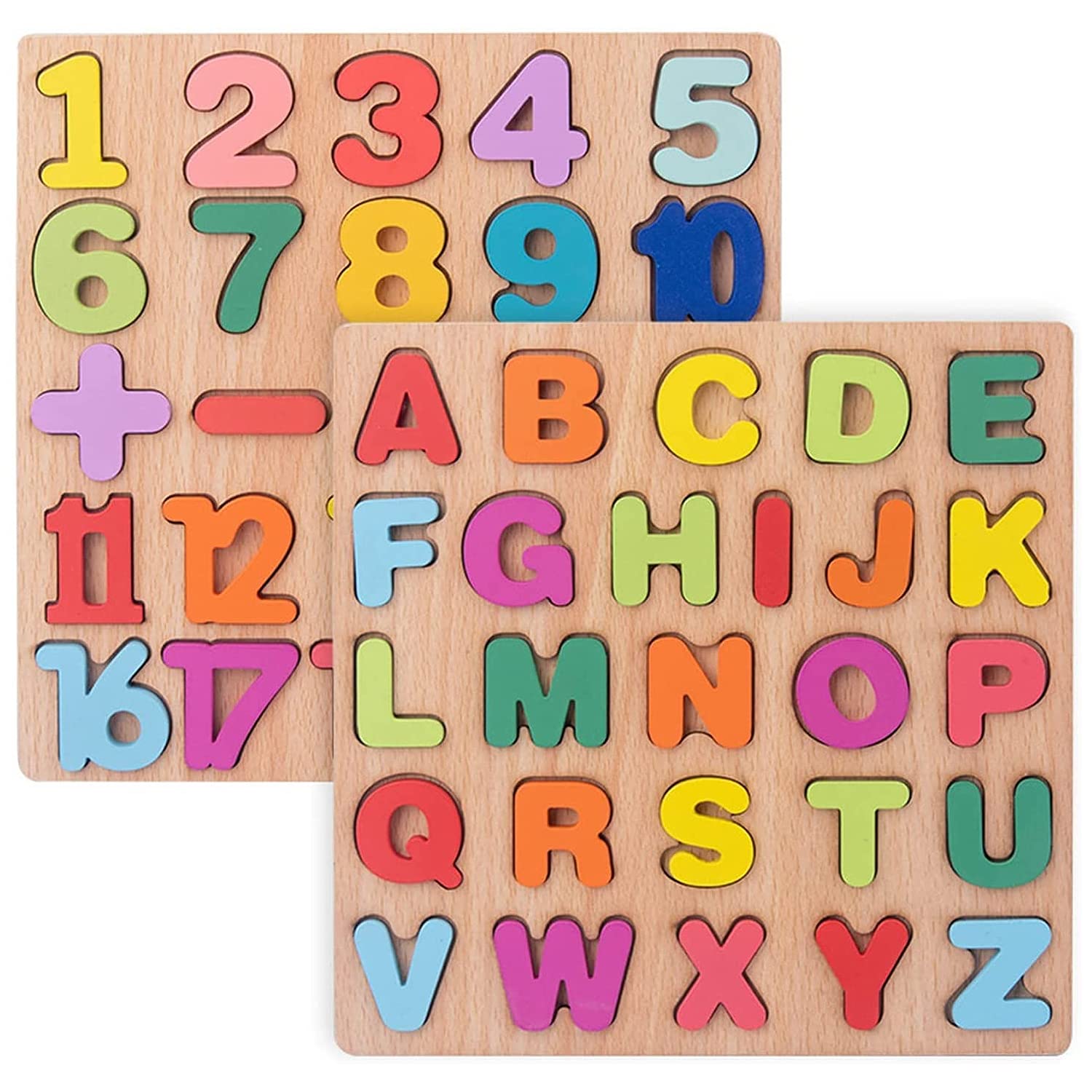 HIRNAYA Kidology Wooden Montessori Board Alphabet Puzzle Upper Case Letters And Numbers Puzzles Toys For Kids | Preschool Educational Learning Blocks Board Toys For Toddlers Boys & Girls (Pack Of 2) (B0BH82W8WJ) Amazon Price History, Amazon Price Tracker