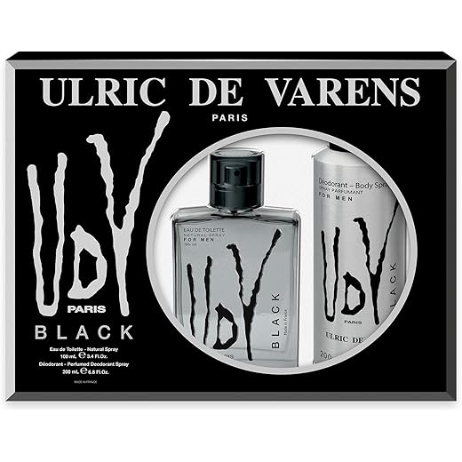 Ulric De Varens Mens Black Set 100ml & 200ml
