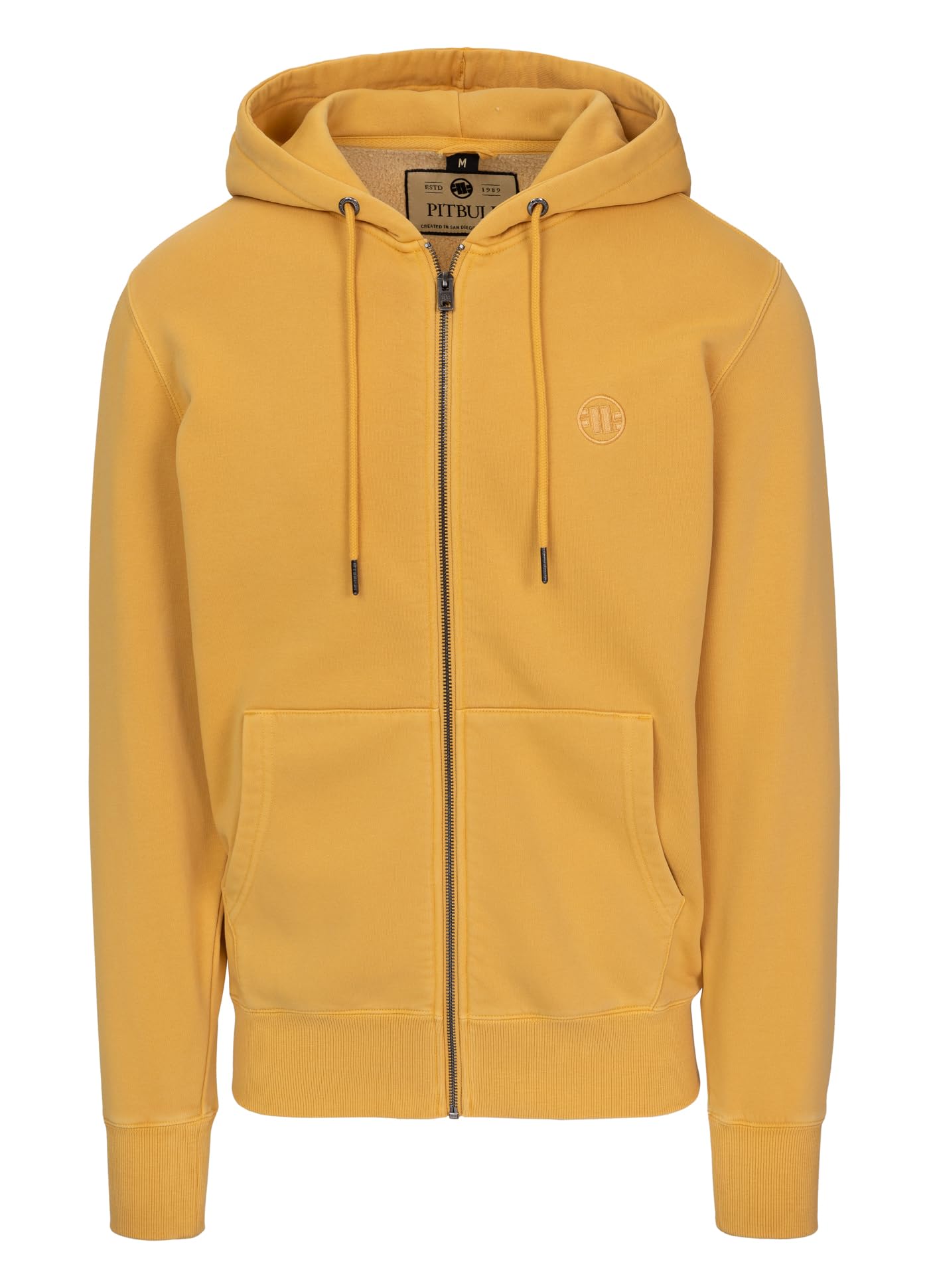 PITBULL – Felpa Uomo con Cappuccio e Zip Lancaster II, Hoodie Sportiva e Casual in Tessuto Resistente ai Lavaggi e allo Scolorimento, Tasche Frontali Comode, Morbida e Leggera