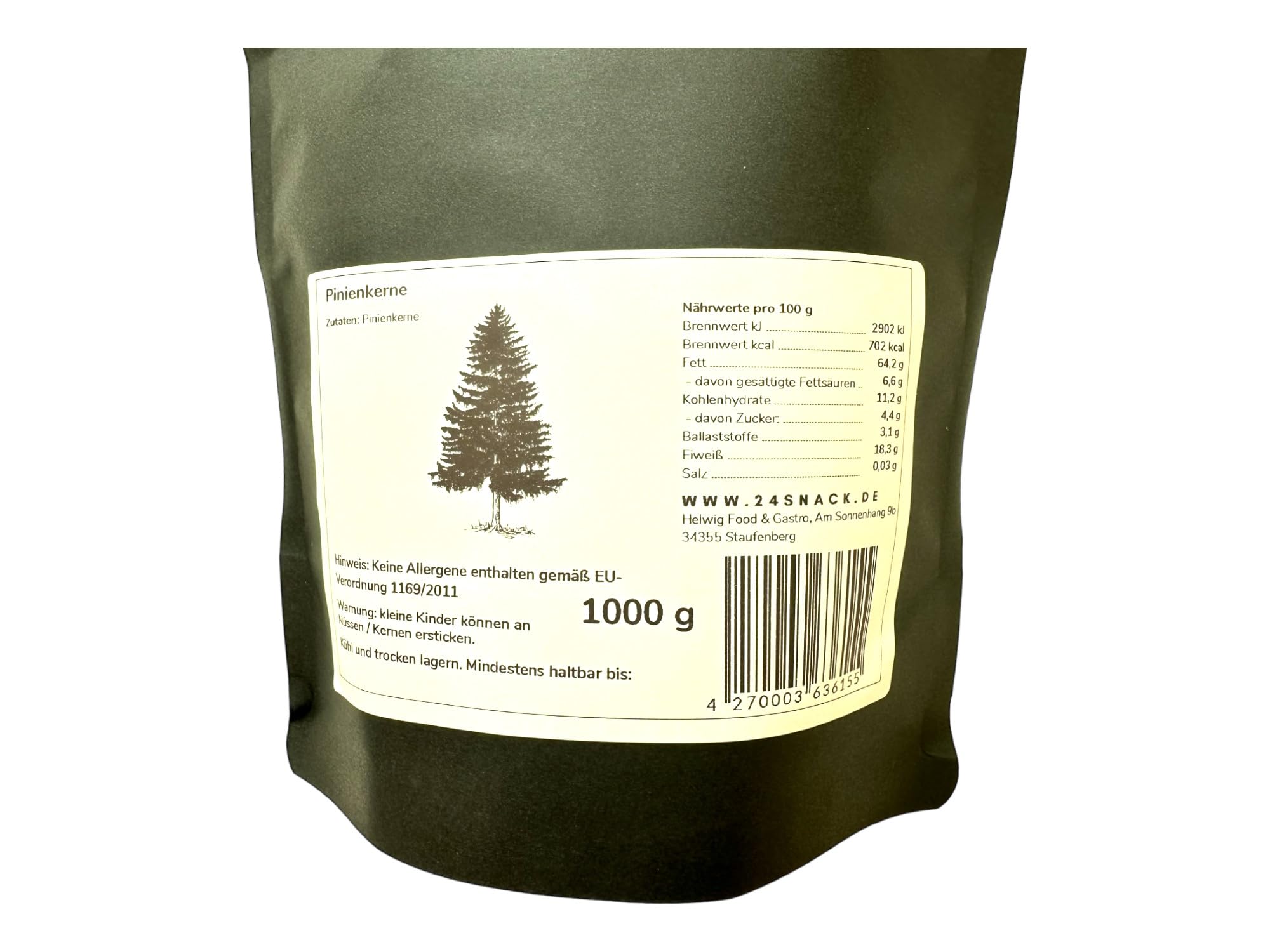 Helwig Pinienkerne, unbehandelt und naturbelassen 1000g