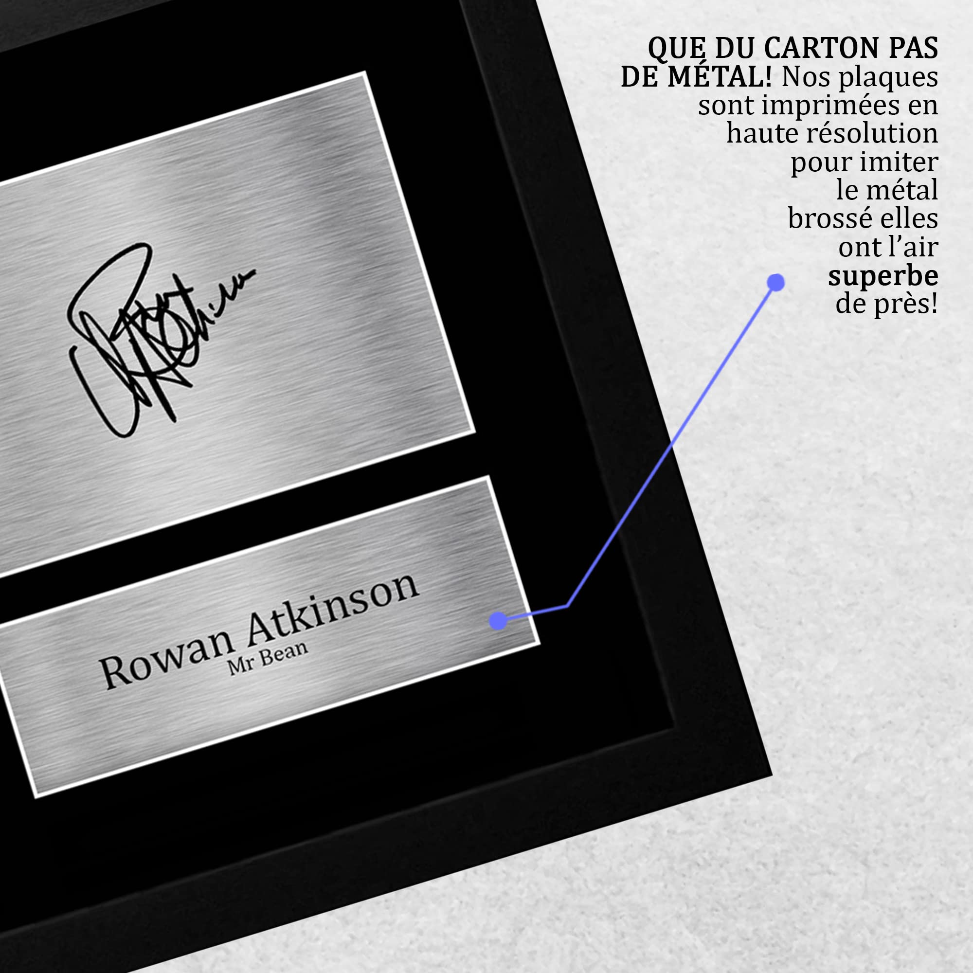 Mr Bean Cadeaux Imprimé Signé Autographe Photo A4 Encadré