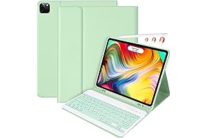 Premium iPad Pro 12.9 inch Case with Smart Magic Wireless Keyboard & Apple Pencil Holder