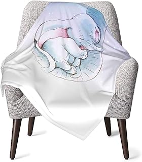 Lsjuee Couverture unisexe pour bébé Dumbo Happy en flanelle super douce ou couverture moelleuse, couverture de réception p...