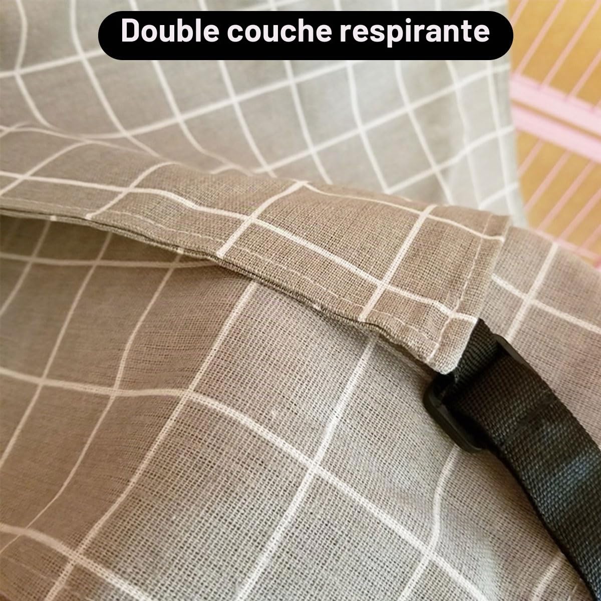 Hamac pour chat, cage pour animaux de compagnie, bretelles réglables, convient aux animaux pesant jusqu'à 9 kg (57 x 47 cm)
