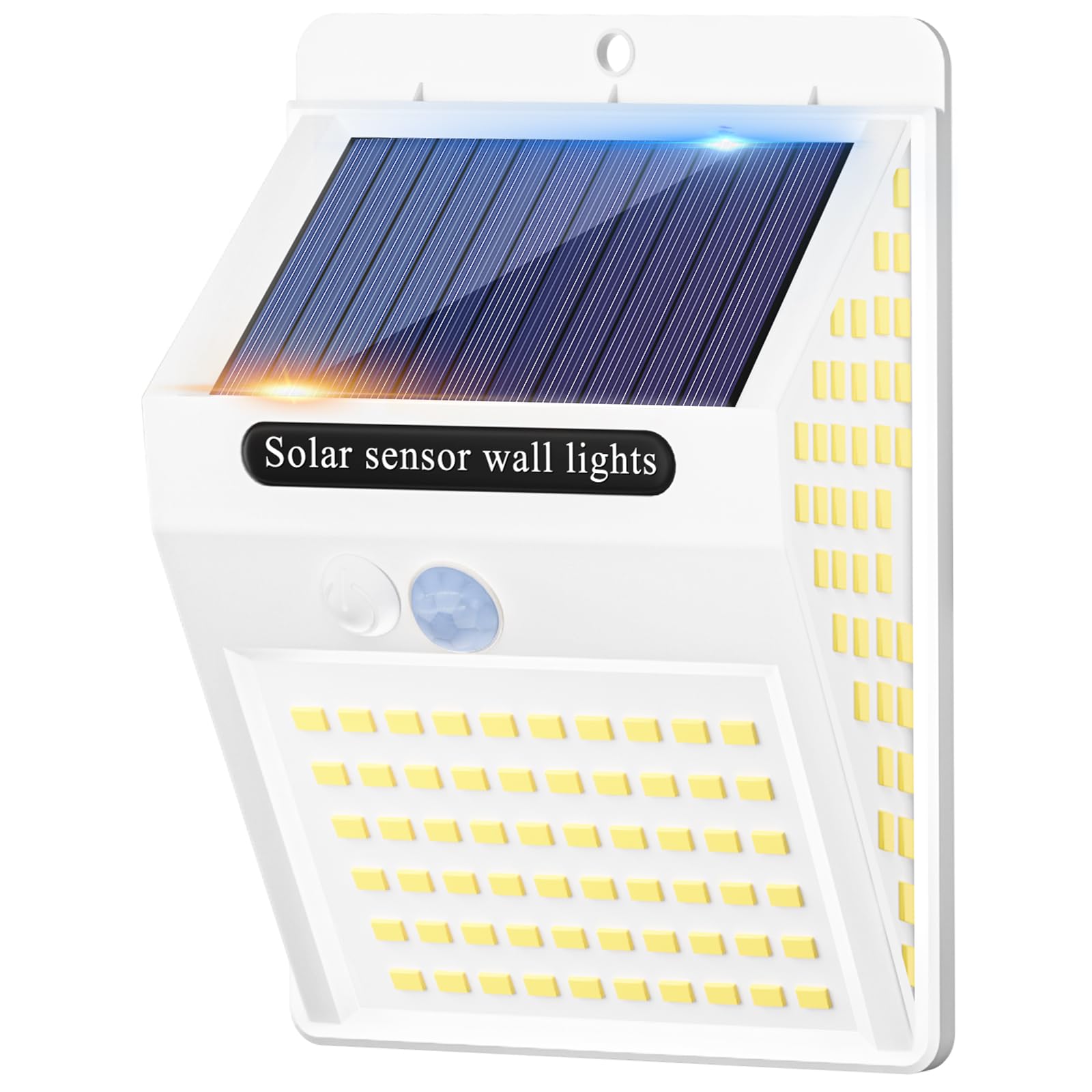 litogo 140LED White Frame Solar Security Lights Outdoor
