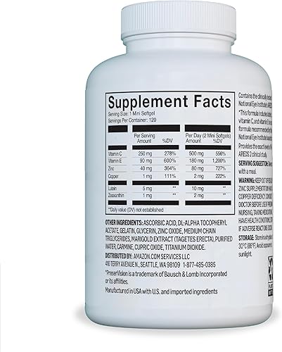 Miniatura 2 de Tienda Basics AREDS 2 Suplemento vitamínico y mineral para ojos 120 ct