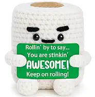 TuSuQing Graduation Gifts Him Her Funny Birthday Gifts for Women Men Back to School Friend Girls Sister Coworker Boss Gag Christmas Positive Crochet Stuffed Animals