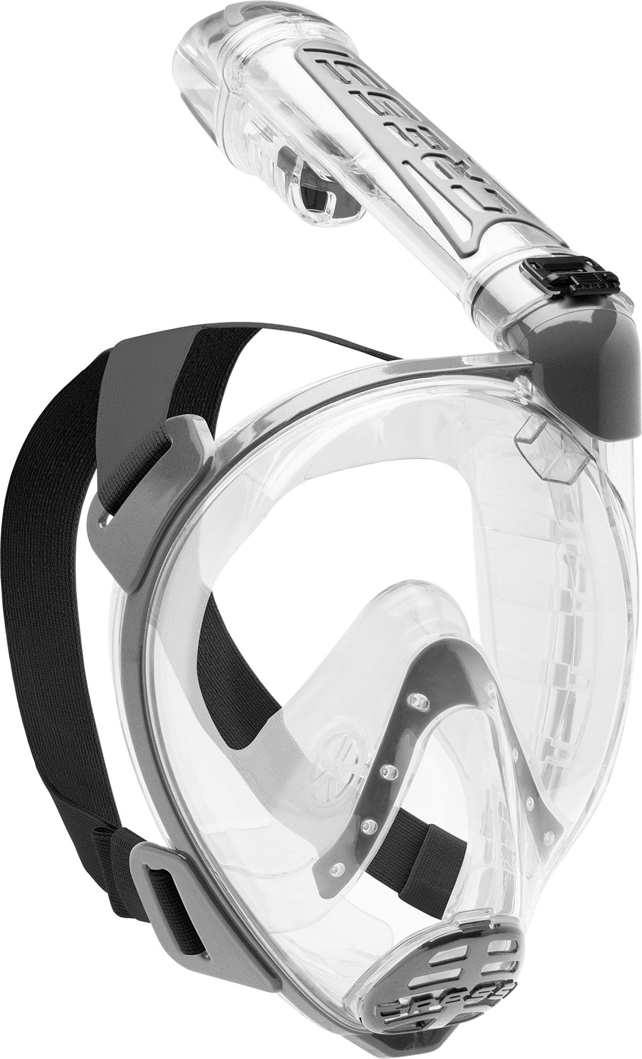 Cressi Unisex-Adult Duke Dry Full Face Mask Maska Do Nurkowania Z Rurką I Pływania Na Powierzchni,Przezroczysty,M/L,Xdt010000