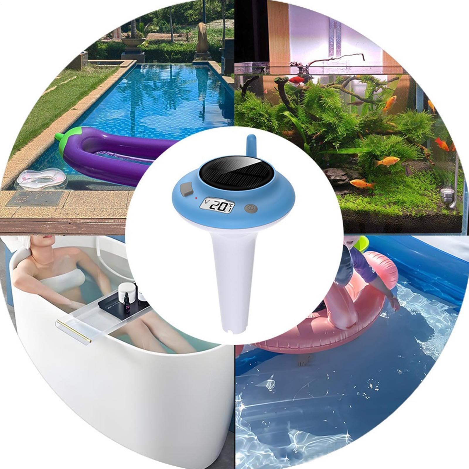Termometro Galleggiante per Piscina Esterna Monitor Digitale Solare | Misuratore Di Temperatura 'Acqua per Spa, , Vasche da Bagno, Acquari, Peschiere, Piscine da E