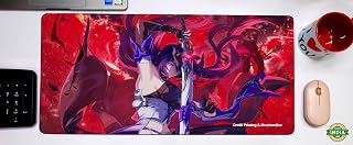 Credit Printing & Merchandise | Honkai Star Rail | HSR | XXL Mouse Pad (280 x 580 x 3 mm) / Small Mouse pad (220 x 175 x 3 mm) Gaming, Office, Personal Use | Fanmade (Acheron, XXL)