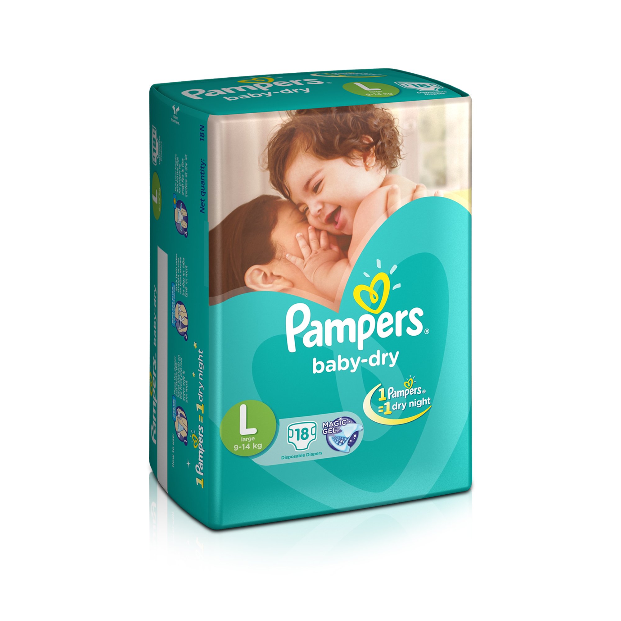 Pampers Taped Diapers, Large (LG), 18 count for Kids (B00SAT51AM) Amazon Price History, Amazon Price Tracker