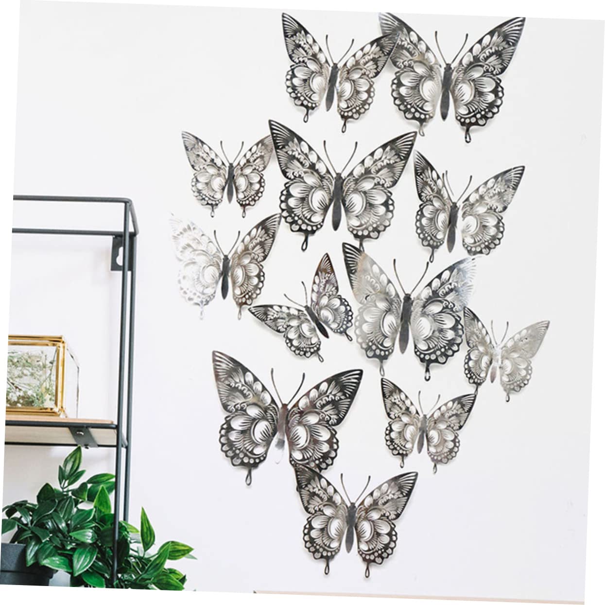 BESTonZON 120stücke Dekorative Schmetterlings Wandaufkleber Wunderschöne Wanddekoration Für Hochzeiten Partys Und Kinderzimmer Lebensechte Schmetterlinge Hochwertigem Material