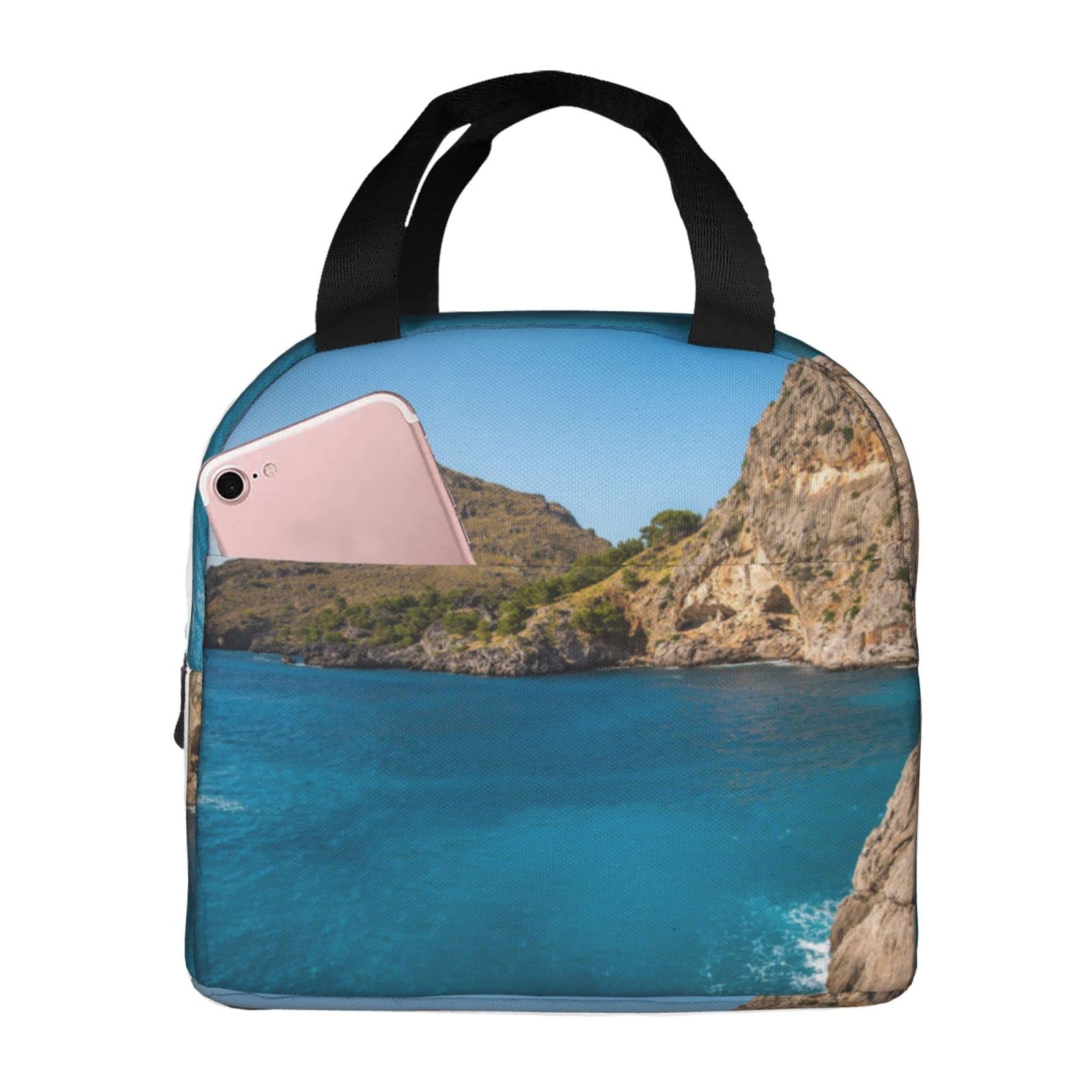 KOBLEN Delfin-Lunch-Tasche – Isoliert, 24,9x17x22,6 Cm, Mit Vordertasche, Wasserdicht, Für Arbeit & Picknick
