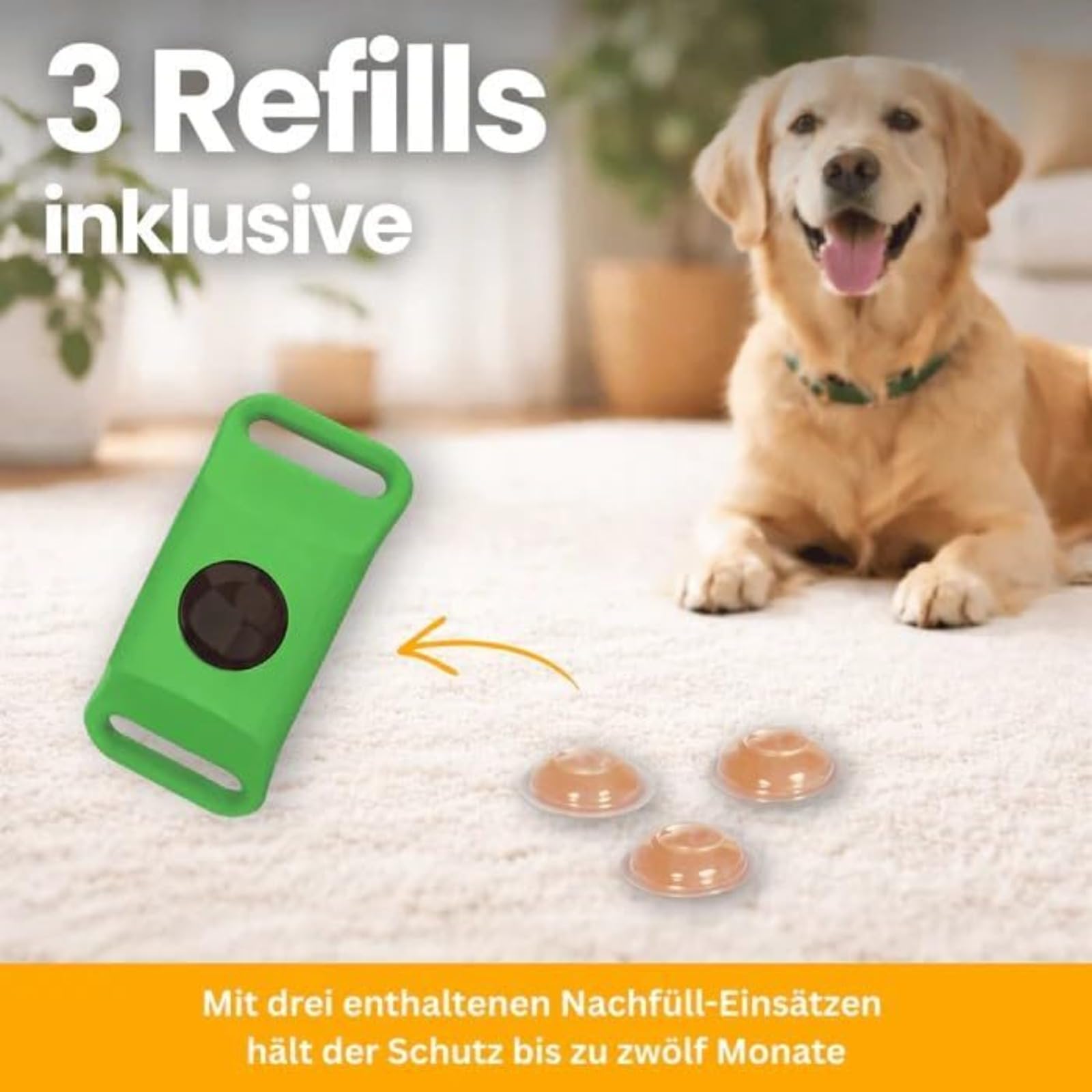 Fell-Freund TickGuard Clip – Gegen Zecken Und Flöhe, Repellent-Hänger, 100% Natürliche Inhaltsstoffe (Schwarz,2 Stück)