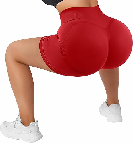 Miniatura 3 de MOOSLOVER Pantalones cortos sin costuras para mujer pantalones cortos de entrenamiento de cintura alta