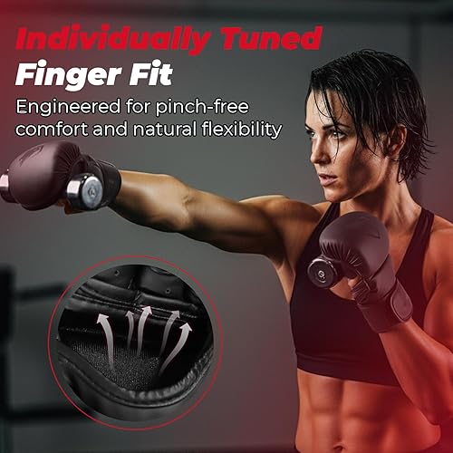 Miniatura 4 de LIBERLUPUS MMA Gloves for Men Open Palm Training Gloves for Grappling, Kickboxing, Muay Thai, Light Sparring, Youth Self-Defense, Heavy Bag Workouts