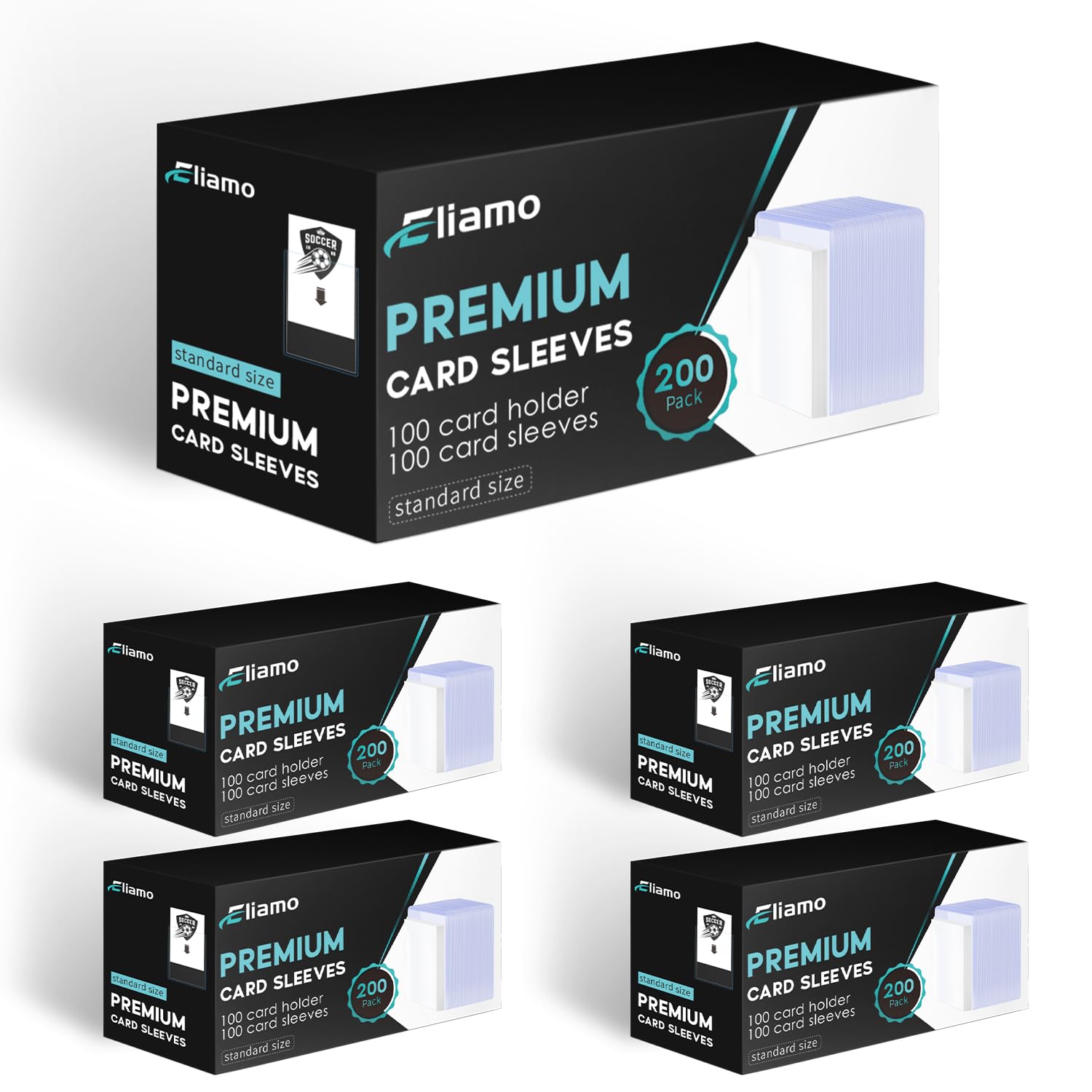 1000-Piece Card Protector Set - 500 Hard Plastic Toploaders (3"x4") + 500  Penny Sleeves, For Sports & Trading Cards Top Loaders