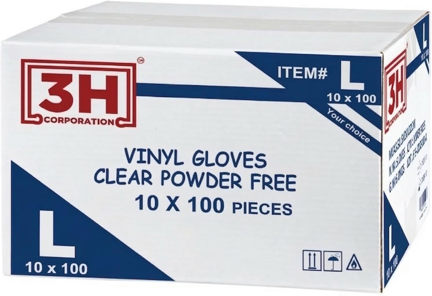 Disposable Vinyl Gloves (1000/case, Large), Food Safe, Latex-Free Powder-Free, Clear Plastic Gloves for Cooking, House Clean, Meal Prep, Cafering