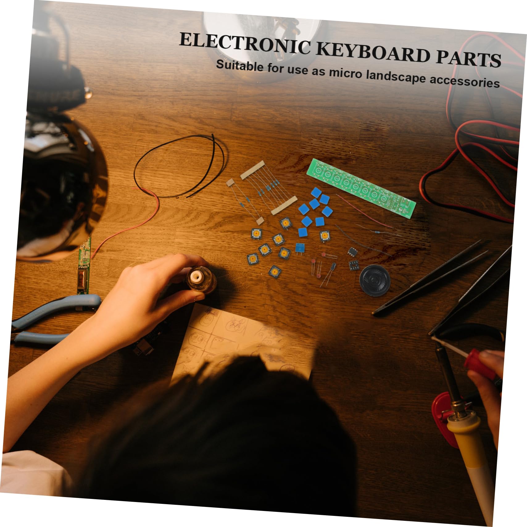 Milisten Beginner Friendly DIY Electronic Organ Kit Soldering Kit for DIY Piano