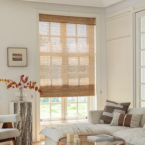 Vista 60 de Sunbox Persianas romanas sin cordón, de tela para oscurecer la habitación, persianas romanas para ventanas, puertas, puertas francesas, ventanas