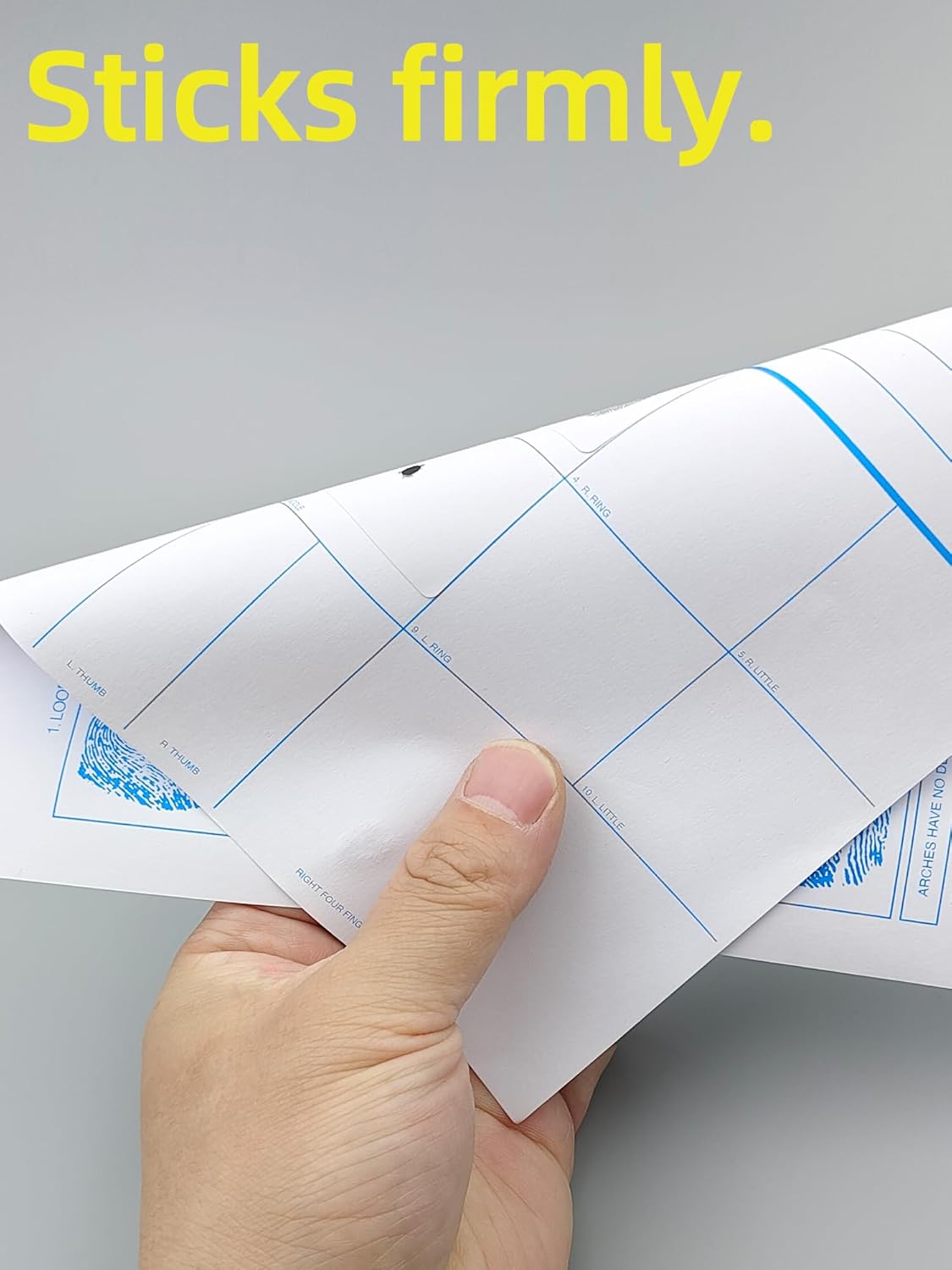 prismite Correction Labels for Finterprint Cards, for Single Finger, Pack of 1000