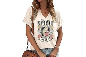 Women's Boho Christian V Neck Shirt: A Tapestry of Faith and Style
