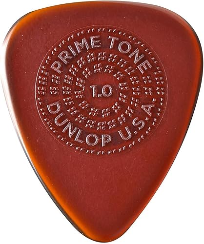 Púa esculpida con manija de 0.73 mm Primetone Standard de ​​Dunlop. 3 paquetes de 1 unidad.