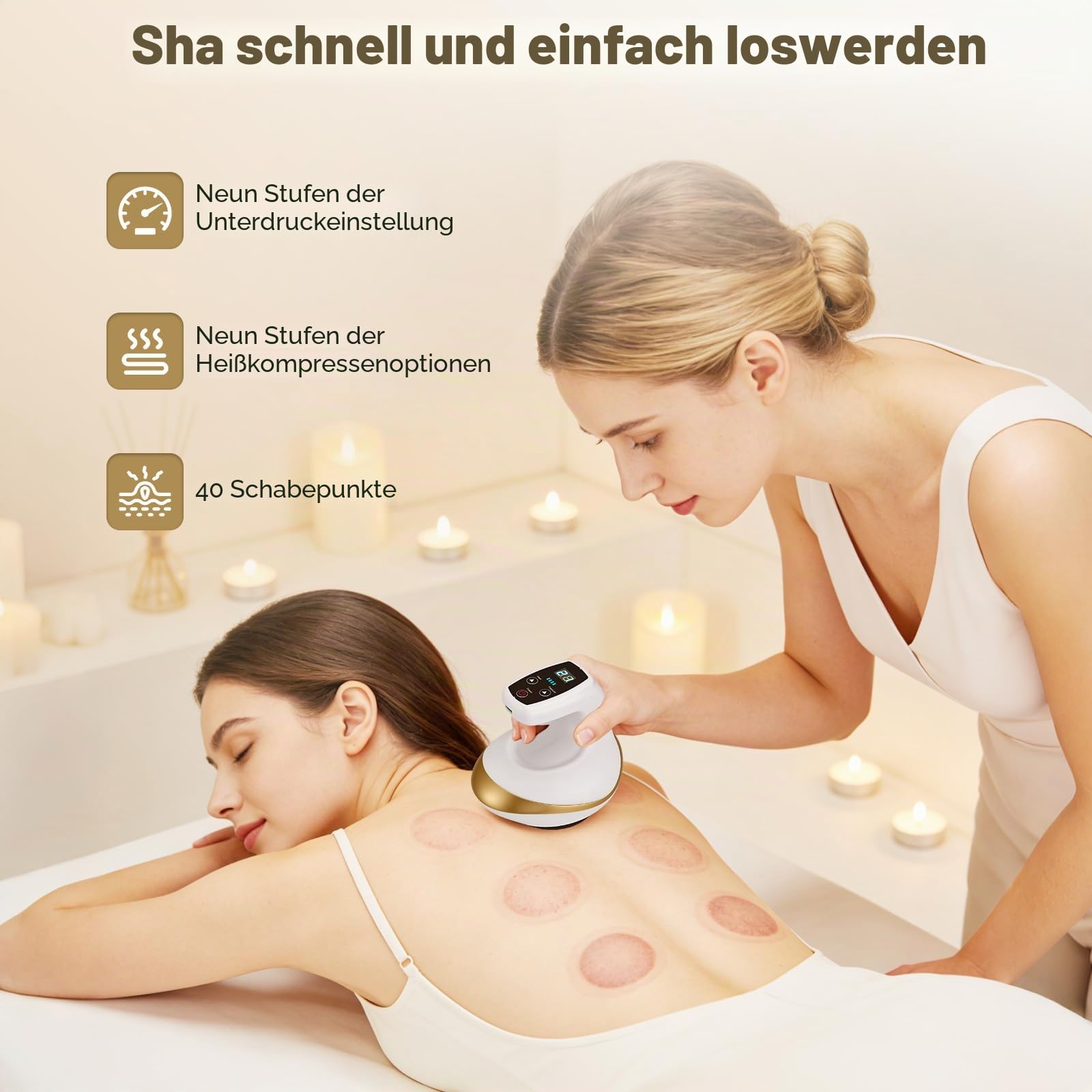 Schröpfgerät Elektrisch, Vakuum Massagegerät Gegen Cellulite