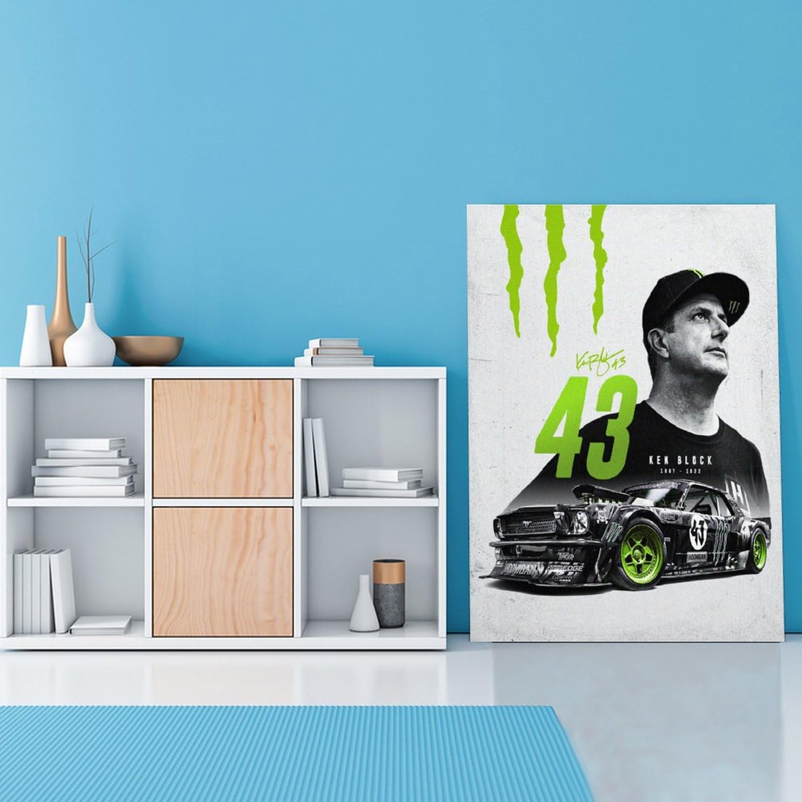 Amazon.com: HRtyDQ Póster de arte Ken Block American Professional