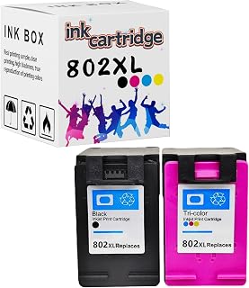 802XL Cartuchos de tinta Substituição compatível de alto rendimento para HP 802xl para HP Deskjet 1510 1010 1000 1050 2050 1011 1511 Impressora Combo Pack