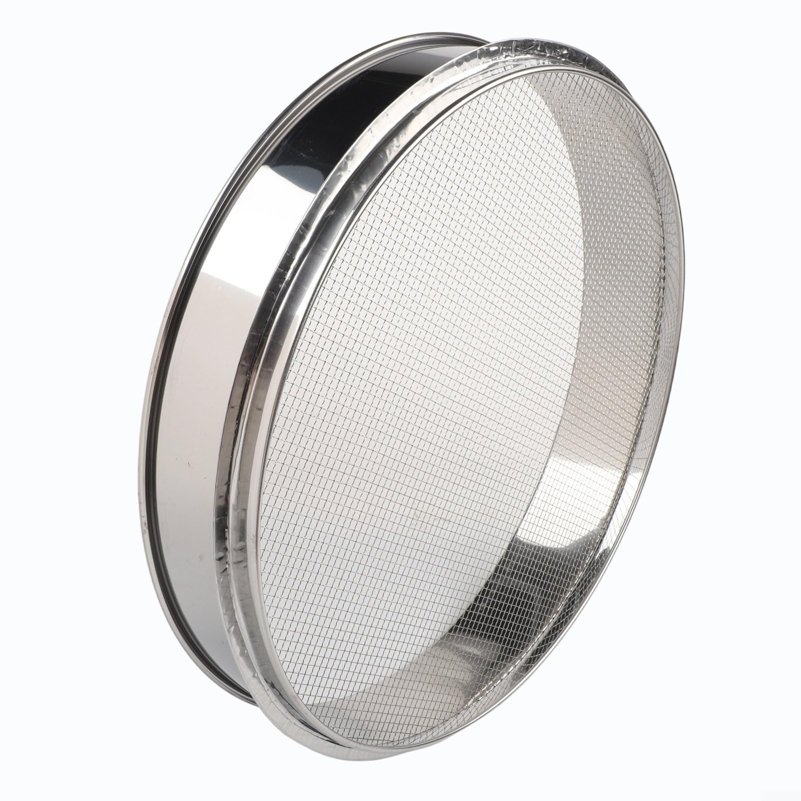 Colador de harina de acero inoxidable, 40 cm, para cocina, colador de