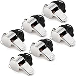 Fya Whistle, Stainless Steel Whistle with Lanyard, 6PCS Very Loud Sports Whistle, Perfect for Referees, Coaches, Polices, Outdoor Sports, Emergency