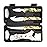 GVDV Hunting Knife Set - Deer Field Dressing Kit, Game Processor Set With Gut Hook Skinner, Spreader, Gloves - 6 Piece Butcher Gear for Men