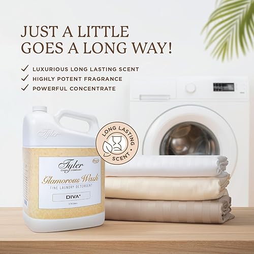 Miniatura 3 de KINARA Tyler Glamorous Wash - Detergente líquido para ropa, paquete con bolígrafo removedor de manchas, bolsita perfumada fresca, detergente para