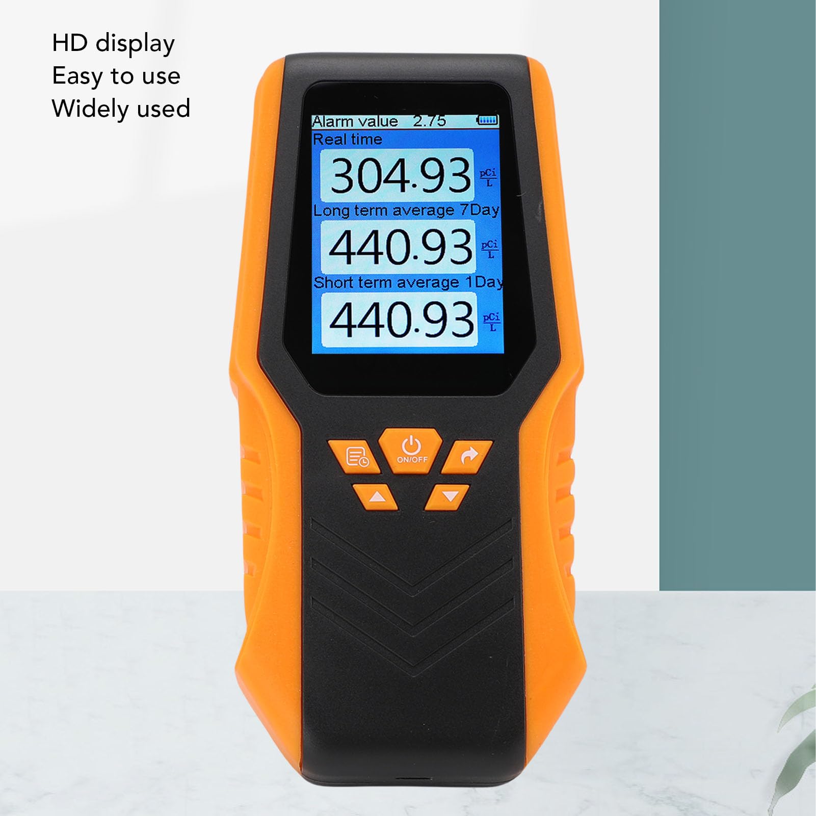 Garosa Rilevatore di Radon Portatile con Monitoraggio in Tempo Reale e Display LCD - Tester Digitale di Radon per la Sicurezza di Casa, Scuola e Ufficio