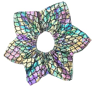 Lanyarco Mermaid Halloween Collars for Cats Pet Holiday Accessories Dog Halloween Costume, Purple Blue Medium/Large