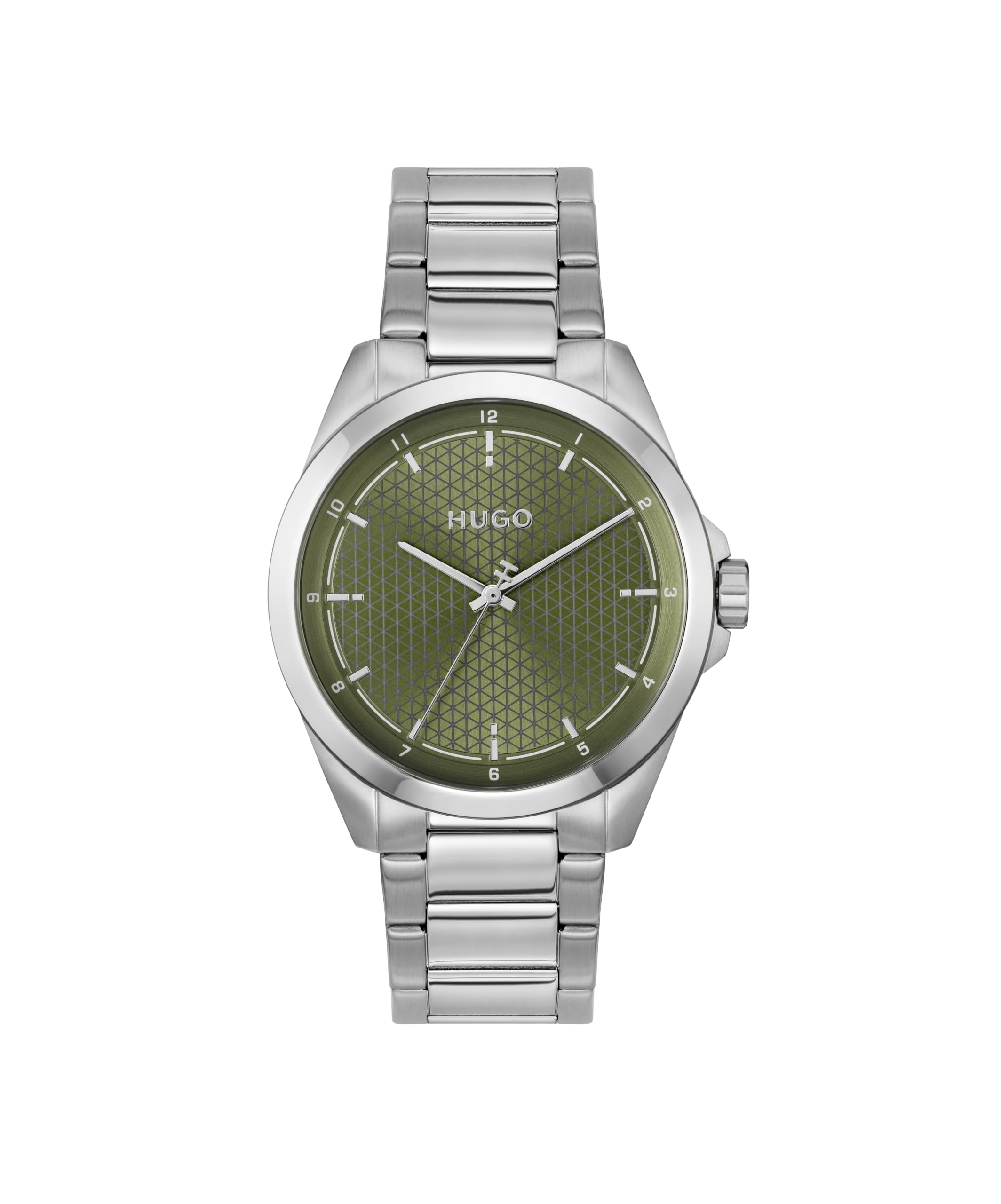 HUGO 1530453 #SEAM Three-Hand Quartz (42.5mm) Khaki Green Watch
