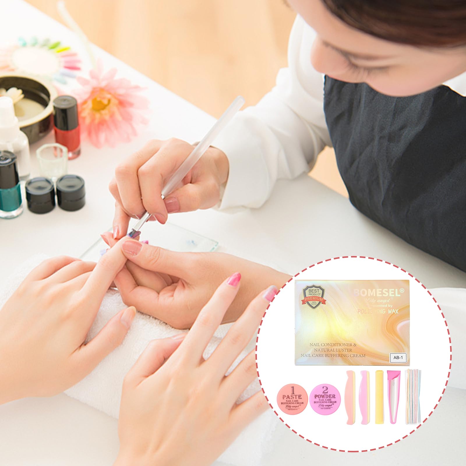 Manicura Japonesa 13 Piezas – Profesional Manicura, para Regeneración de Uñas y Fortalecimiento de la Placa de la Uña, Tratamiento de Reparación, Kit de Uñas Saludables Premium