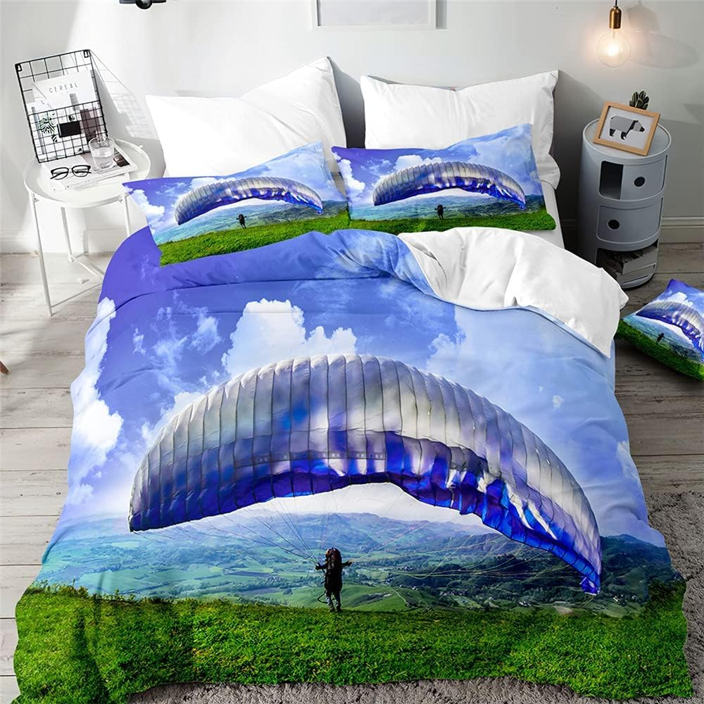 Housse de couette parapente 220x240 avec fermeture éclair pour changer de lit facilement