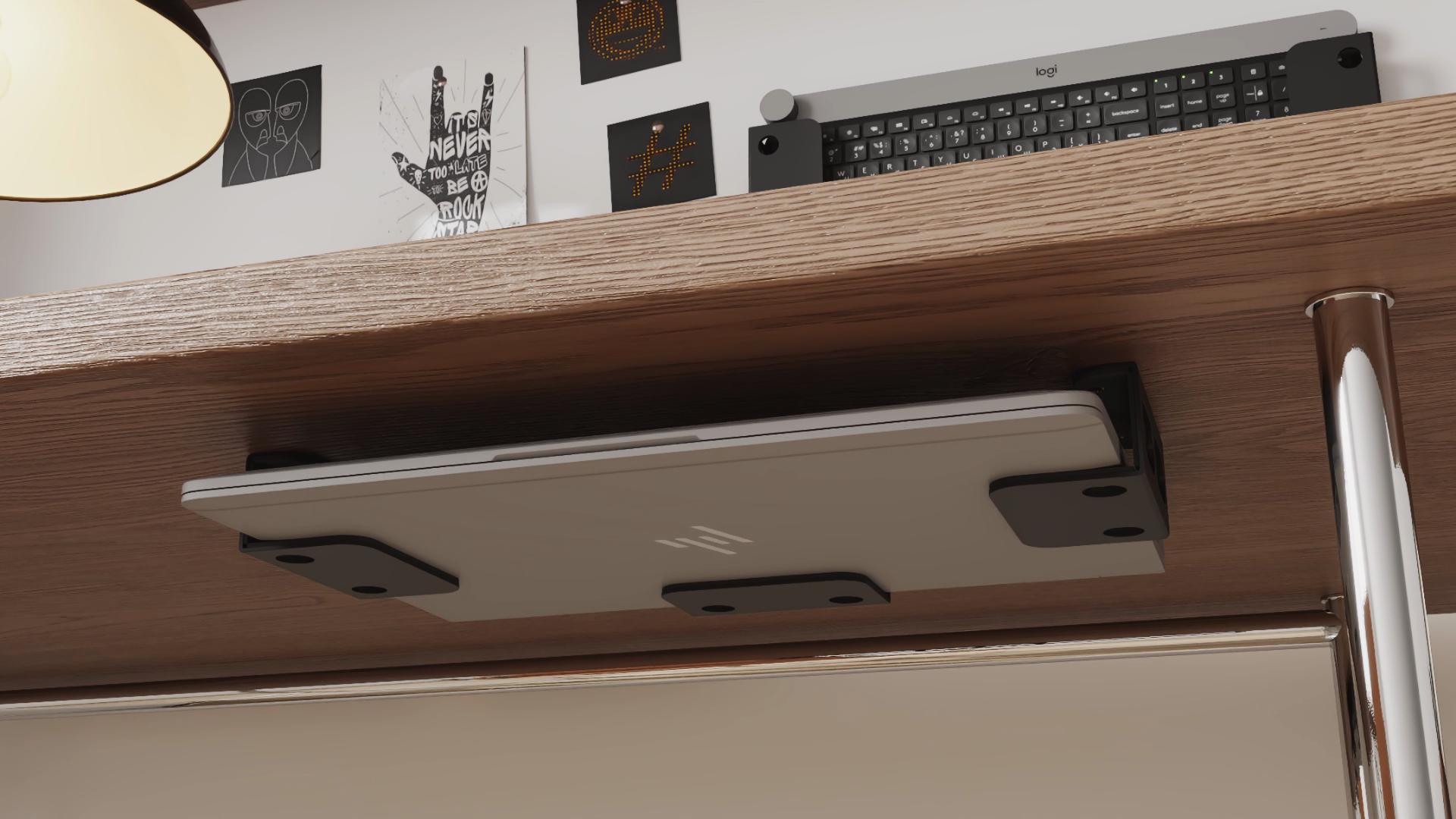 Support sous Bureau, Support pour Ordinateur Portable sous Le