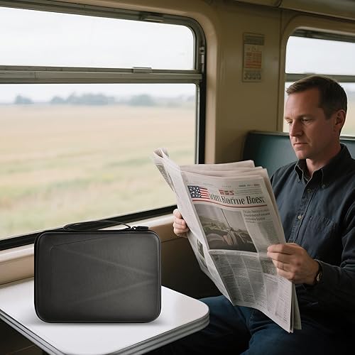 Miniatura 9 de Funda organizadora de electrónica para MacBook con adaptador de corriente para cables de carga de doble capa para mouse, bancos de energía, iPad,