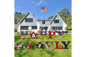 11-Piece Happy 4th of July Yard Signs with Stakes