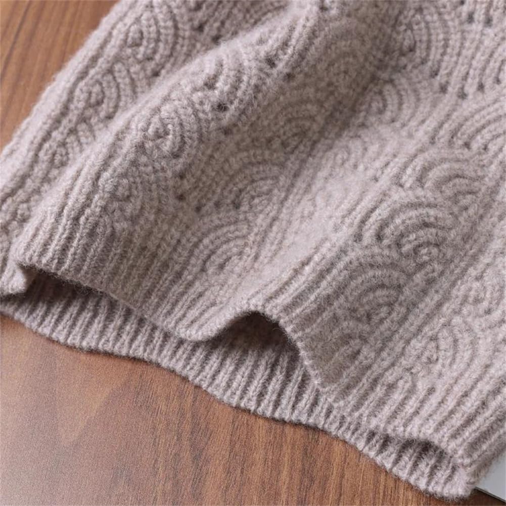 Cappelli Lavorati a Maglia， Berretto Unisex in Lana Merino Multicolore(Red)