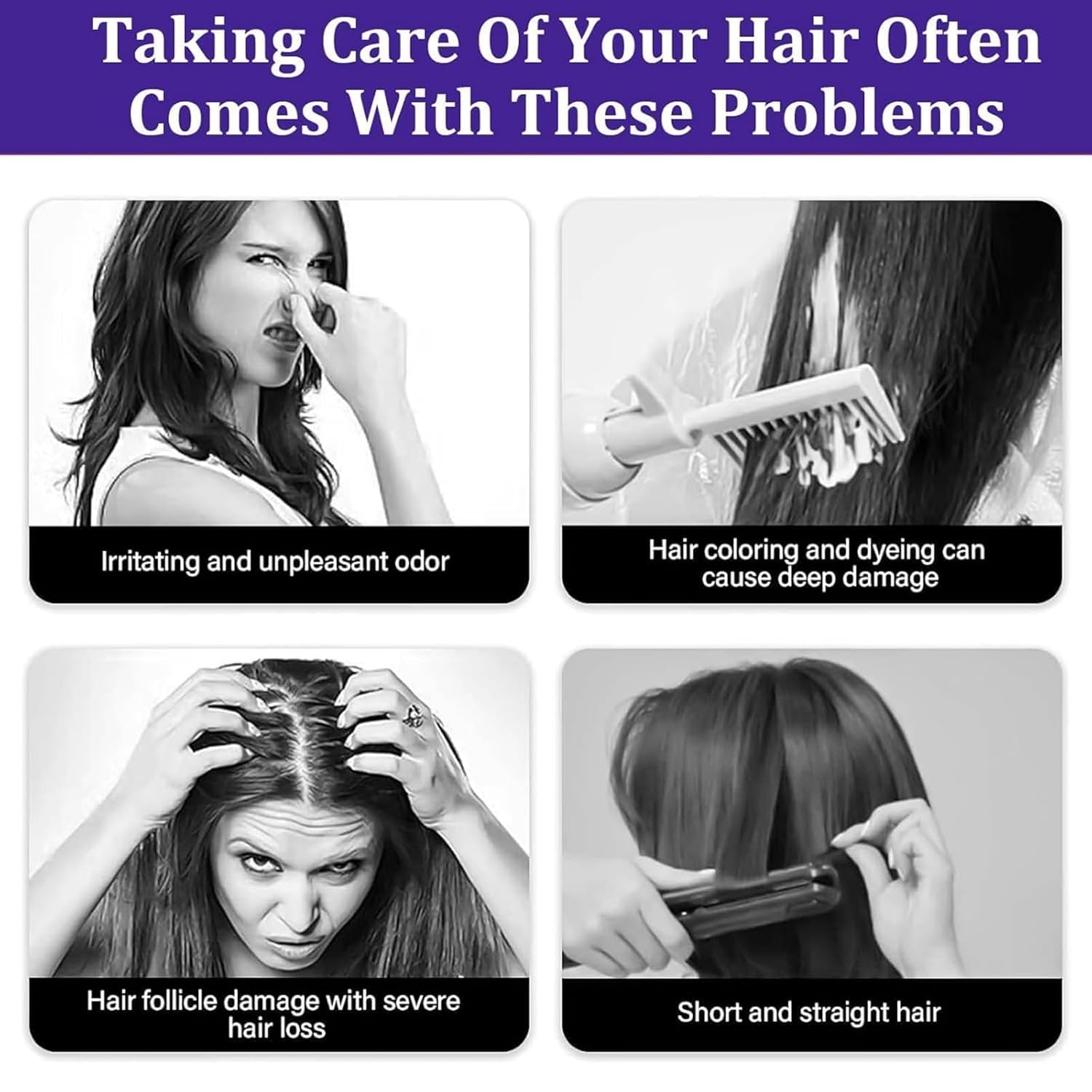 Straightening Creams for All Hair Types, Restores Hair Natural Silkiness