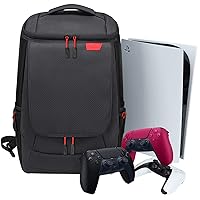 Vista 1 de Console Backpack with PS5, Large Capacity Travel Carrying Case for Sony PlayStation5 Console Digital Edition, Storage for Controller