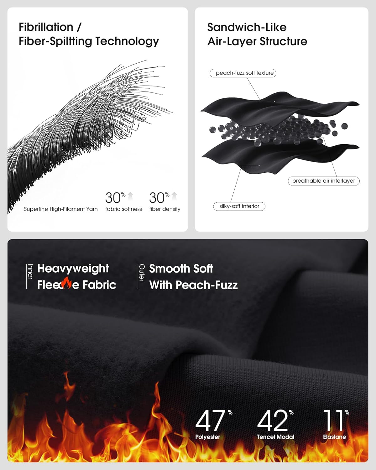 G4Free Smoofit Fleece Sweatshirts for Men Half Zip Mock Neck Pullover Casual Fashion Sweat Shirt with Pocket Fall Winter - Image 4