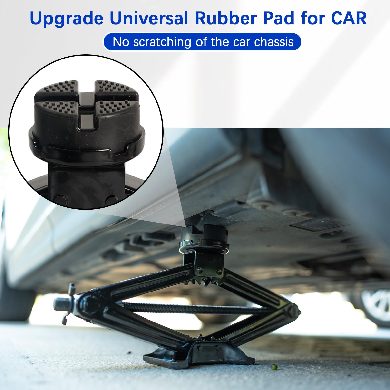 Universelle Scherenwagenheber 3t Auto mit Stahlsäule und Gummiauflage, Auto Heber Scherenwagenheber Tragbarer Wagenheber für Auto, MPV, SUV & Wartung und Reparatu