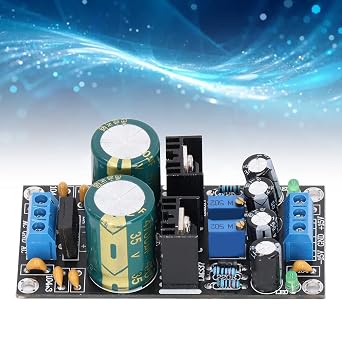 Power Regulator Module, AC 10-24V Voltage Regulator Module LM317 and LM337 Adjustable Power Supply Stabilized Board, Power Converters