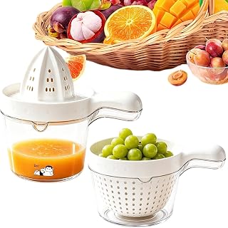 Citrus juicer manuell med handtag ergonomisk manuell köksredskap | Fruktsilkorg citronpress för bänkskiva kafé restaurang picknick camping